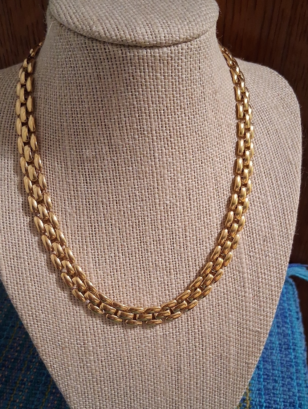 Vintage Napier Gold Double-Row Chain Necklace - Women Jewelry